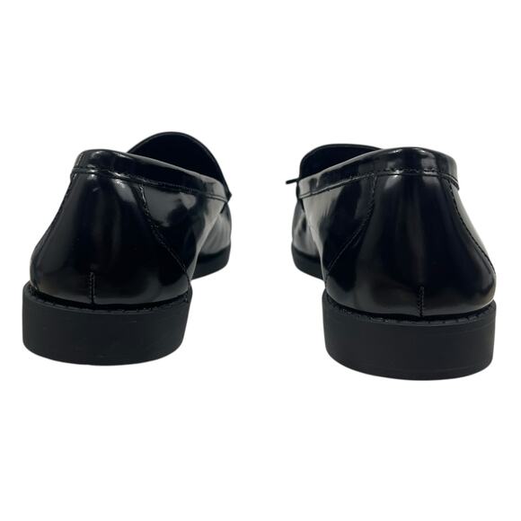 Mango Leather Slip On Loafer with Tassel Black Size 39/ 8.5 - Picture 8 of 12